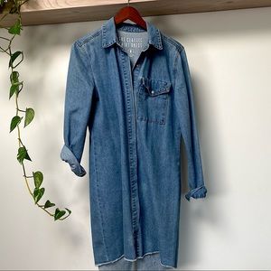 Long Sleeve Jean Shirt Dress